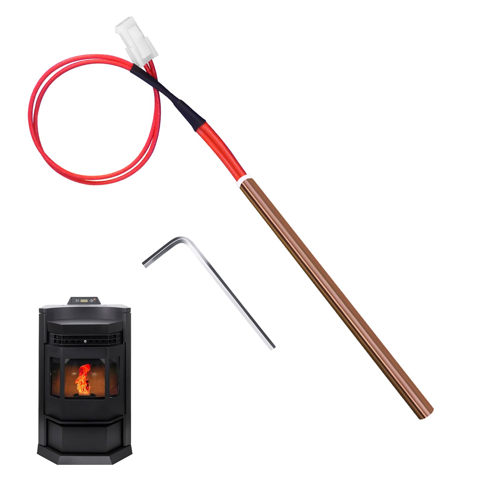 Photo 1 of 1 Pc Pellet Stove Igniter Fit for All Models of Comfortbilt/Castle Pellet Stoves, Fits ComfortBilt HP22, HP22I, HP22N,HP21,HP50,HP50GC,HP61 Pellet Stoves & Castle 720307/ComfortBilt igniter1 IG-1