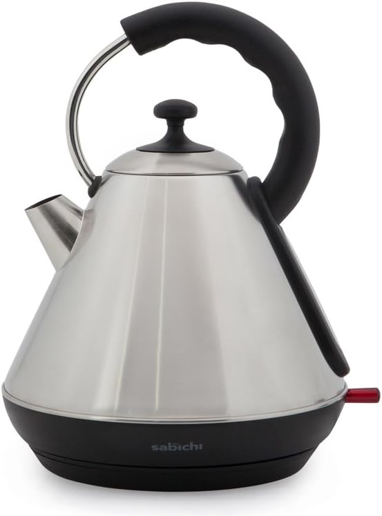 Sabichi Retro 1.8Ltr Brushed Stainless Steel Pyramid Fast Boil Kettle