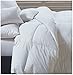Superior Brushed Microfiber Solid Comforter, Down Alternative Bedding, Reversible, Medium Weight, Fluffy, Decorative, Duvet Insert, Oversized Blanket, Box Quilt Design, Twin/Twin XL, White