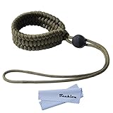 Techion Braided 550 Paracord Adjustable Camera Wrist Strap/Bracelet for Cameras, Binoculars, and Other Stuff
