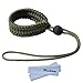 Techion Braided 550 Paracord Adjustable Camera Wrist Strap / Bracelet for Cameras, Binoculars, and other Stuff (Army Green)