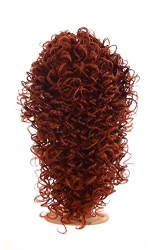 Ginger Spice Auburn Spiral Curl Half Wig Hairpiece | 20