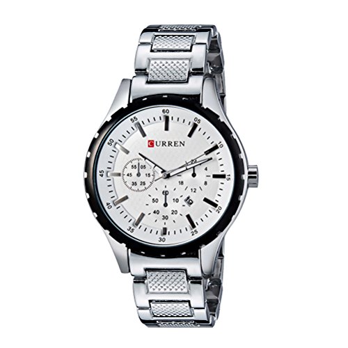 Relojes de Pulsera de la Marca de Moda de los Hombres Relojes de Pulsera Casuales de la Hora de Reloj de Cuarzo analógico