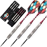 CUESOUL 24 Grams Tungsten Steel Tip Darts Set 90% Tungsten