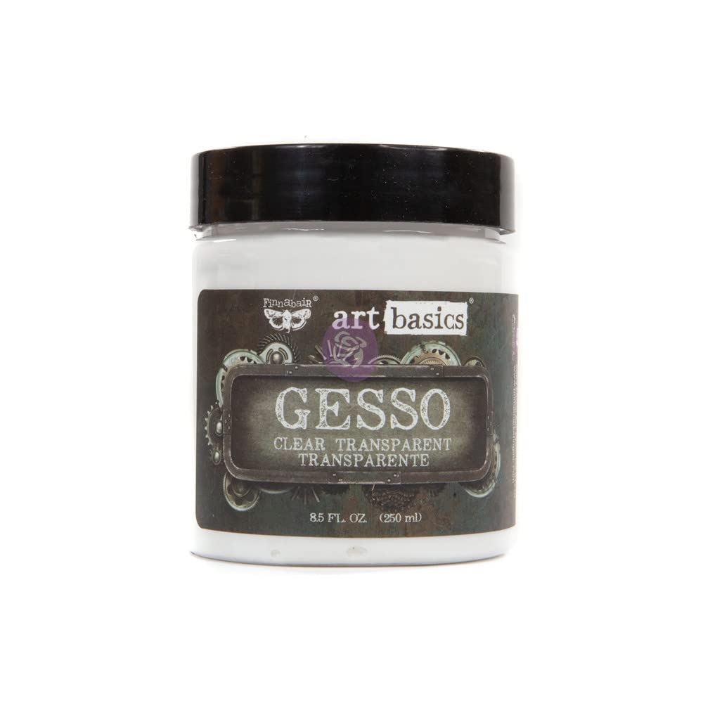 Prima Marketing Gesso Finnabair Art Basics Gesso 8.5 Oz-Clear