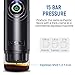 CISNO NCC-N01 Automated Portable Espresso Machine, Boil Water, 15 Bars Pressure, Automatically Pump, Compatible With Nespresso Capsules, BPA Free, Good For Traveler, Black