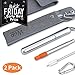 Metal Reusable Straws Stainless Steel Collapsible Travel Straws with Case Portable Telescopic Drinking Straw with Keychain and Cleaning Brush,Silicone Tips,Felt Bag,2 pack