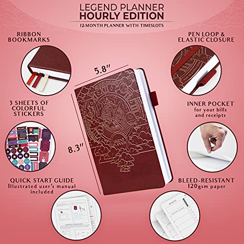 Legend Planner Hourly Schedule Edition Deluxe Weekly & Daily