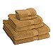 Superior Egyptian Cotton Pile 6 Piece Towel Set, Includes 2 Bath, 2 Hand, 2 Face Towels/Washcloths, Ultra Soft Luxury Towels, Thick Plush Essentials, Guest Bath, Spa, Hotel Bathroom, Rust
