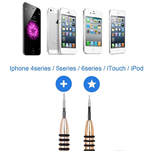 Feigo 15 Packs iPhone Repair Kit for iPhone 8/iPhone 7 – Most Complete Premium Opening Pry Tool with Magnetizer Screwdriver for iPhone X/7 Plus/6 Plus/6S/6/5/5S/5C/5/4S/4 Plus iPod/iTouch/iWatch