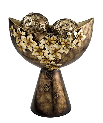 OK Lighting Virgo Orchid Decorative Bowl with Spheres