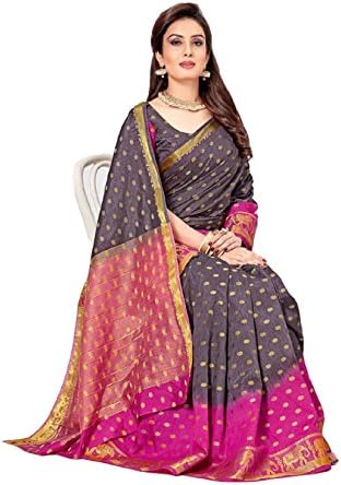 Silk Saree With Blouse Piece (SRT-P-1010_Multi_Free Size)