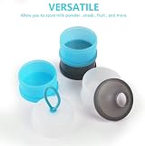 Vicloon Milk Powder Dispenser 4 Layers 120ml Each Gray Pink Blue Set of 2 view 3