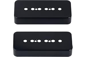 Banworks Plastic P90 Pickup Covers Electric Guitar P-90 Soapbar Pickup Covers 50mm (1-31/32") Neck Pickup Covers For Epiphone Les Paul LP Electric Guitar Pack of 2 JT/SYQG-07 Black