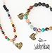 Subherban Clip on Charms for Aromatherapy Bracelet or Necklace - 3 Hearts for Essential Oils Jewelry