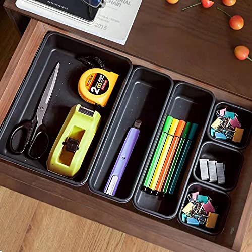 Drawer organizers, 16 Pack Interlocking Desk Drawer Organizer tray, Tool Box Organizer for
