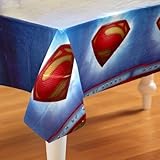 Hallmark 230342 Superman: Man of Steel Plastic Tablecover