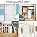 LiyuanQ 2 Pack Over The Door Hanging Pantry Organizer Shoe Organizer - Crystal Clear, White (50'' x 20'')