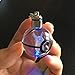S-SO K9 Crystal 3D Pikachu Pokemon Go Elf ball Night LED light keychain ring