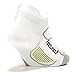 Feetures! Men's Elite Ultra Light No Show Tab, White + Black, Small