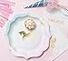 Talking Tables Pack of 12 Unicorn Party Paper Plates Super Cute and Adorable Birthdays, baby, bridal shower, Wedding decorations, Gold And Pastel colors