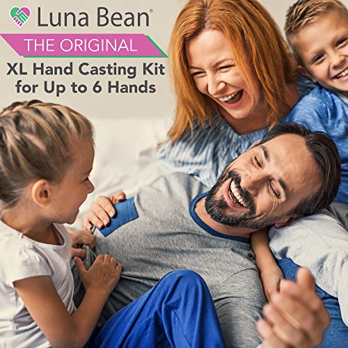 Luna Bean Keepsake Hands Casting KIT Family Hand Molding Clasped