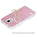 Badalink Galaxy S5 Case 360 Degree Rotating Ring Holder Kickstand Shockproof Drop Protection TPU Flexible Bumper with Detachable Shiny Shell Slim-Fit Protective Cover for Samsung Galaxy S5 - Hot Pink