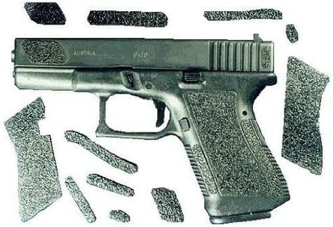 Decal Grip Rubber Grip Black New Fngr Grv Glk 17/18/22/24/31/34/35/37 G17FGR