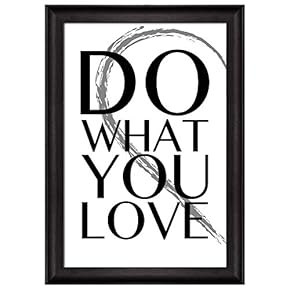 Black and White Half Heart with a Quote...