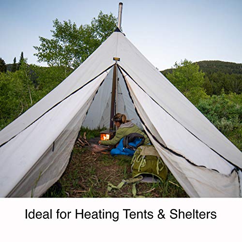 WINNERWELL Fastfold Titanium Tent Stove Ultralight 4 Pound Titanium