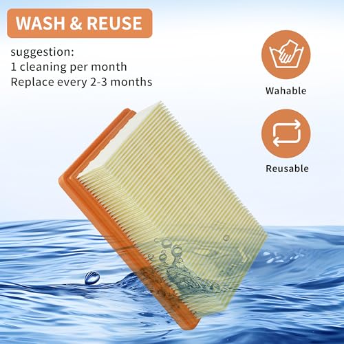 3 Pieces Vacuum Cleaner Filter for Karcher Kit, Replacement Filter for Multi-Function Vacuum Cleaners for Karcher WD4, WD5, WD6, MV4, MV5, MV6 for Vacuum Cleaners for Karcher
