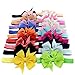 Meflying Children Cloth Hair Accessories Headband(Pack of 10 Pieces) Swallowtail Bow Hair Band Hair Accessories primary