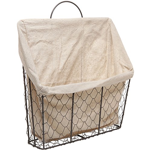 Country Rustic WallMounted Metal Wire Hanging Magazine/Newspaper