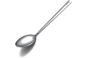 Cooking Spoon, Berglander Stainless Steel Solid Serving Spoon, Basting Spoon, Spoon for Cooking, Kitchen Spoon Non-Stick and 