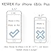 iPhone 6 Plus Case, KEWEK Aluminum Metal Bumper Frame (No Signal Reduce) with Shock Absorbing Flexible TPU Inner Dual Layer for iPhone 6s Plus, Silver