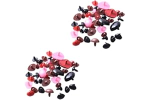 Gadpiparty 200pcs Handmade Dolls DIY Accessories Plastic Bear Nose Plush Toy Nose for Miniature Accessories