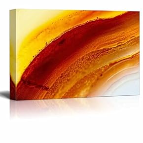 Canvas Wall Art - Abstract Agate Slice Pattern - Giclee Print Gallery Wrap Modern Home Art Ready to Hang - 12" x 18"