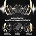 Tintec Over Ear Headphones, Wired HiFi Stereo Headset, Heavy Deep Bass, Folding Lightweight, Noise Isolation, with Built-in Mic for iPhone, iPad, Smartphone, Laptop