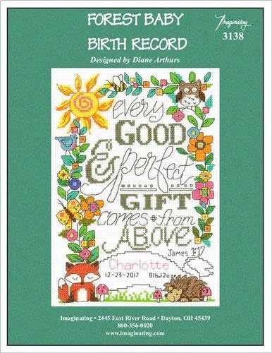 Forest Baby Birth Record (Model 3138) Cross Stitch Kit