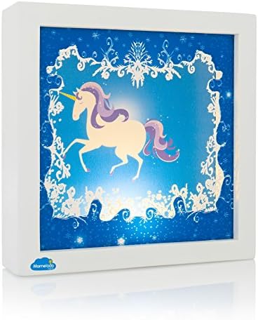 Night Light for Kids, Marmelada Lights, Story in a Frame Series 3D Unicorn legend, LED Bedside Kids, Baby, Children Night Lamp Bookshelf, Tabletop, or Wall Hanging, Battery operated 2 months runtime.