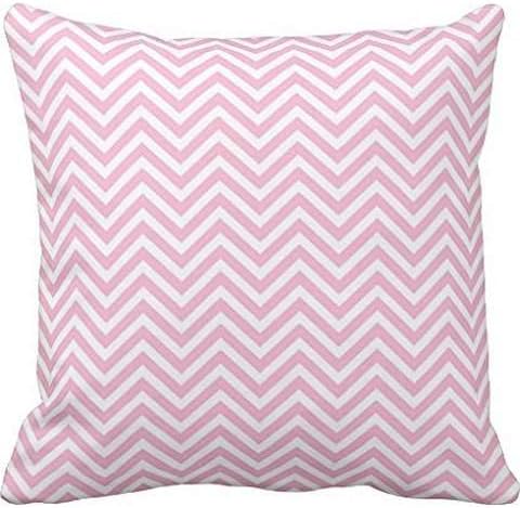 Bubblegum Pink and White Chevron pillow case 18*18