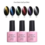 AIMEILI Cat Eye Gel Nail Polish Magnetic Soak Off UV LED Nail Art Manicure Color Set Of 6pcs X 10ml - Kit Set 27
