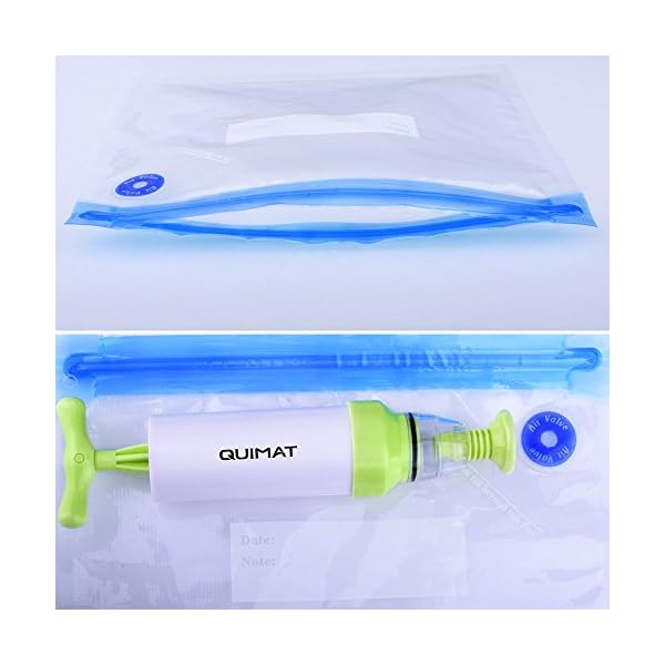 Vacuum-Food-Sealer-Quimat-Sous-Vide-Bags-Kit-1-Hand-Pump-5-Sous-Vide-Bags-2-Sleaing-Clip-Anova-Cookers-Food-Sealer-Valve-System-Vacuum-Sealer-Bags-Food-Saver-Storage-Bags-Sealed-Reusable-Easy-to-Use Vacuum-Food-Sealer-Quimat-Sous-Vide-Bags-Kit-1-Hand-Pump-5-Sous-Vide-Bags-2-Sleaing-Clip-Anova-Cookers-Food-Sealer-Valve-System-Vacuum-Sealer-Bags-Food-Saver-Storage-Bags-Sealed-Reusable-Easy-to-Use