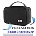 BUBM Watch Travel Jewelry Case Accessories Holder Organizer Storage Carrying Pouch Bag Black