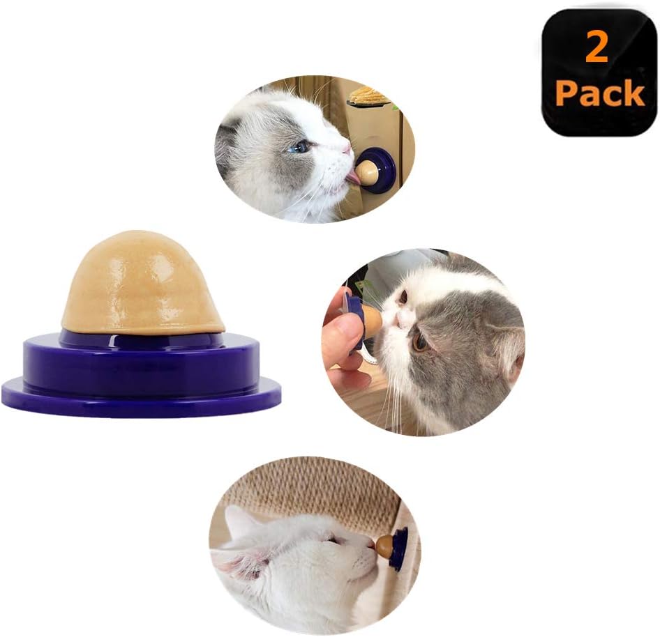 VIMOER Cat Snacks Licking Sugar,Healthy Catnip Nutrition Gel Energy Ball With Various Trace Elements Add Energy for Cat