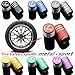 EVPRO Valve Stem Caps for Car Tire Decorative 4 Pack Red Fit Lexus Accessories