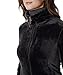 Ladies Plush Jacket Front YKK Zip, With 2 Front Pocket Soft Hand Feel,Black,XX-Large