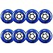 Rollerex VXT500 Inline Skate Wheels (8-Pack) (Various Size & Color Options Available) (Deep Sea Blue, 80mm) -Indoor Outdoor- Intended for Roller Blade Wheel Replacement