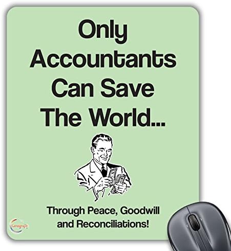 CP123 Only Accountants Can Save The World Novelty Gift Printed PC Laptop Computer Mouse Mat Pad