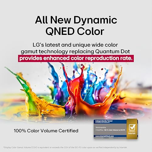 LG 75-Inch Class QNED AI 4K QNED82A Series Smart TV w/AI Sound, HDR10, 4K Super Upscaling, Filmmaker Mode, Wow Orchestra, Alexa Built-in (75QNED82AUA, 2025)